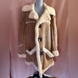 Men's Tan Shearling Coat